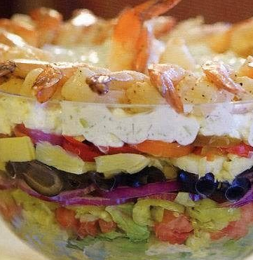 Tasty Layered Greek Salad
