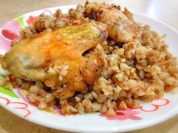Best Buckwheat with chicken in the oven