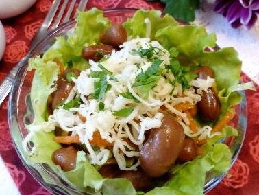 Korean bean and carrot salad