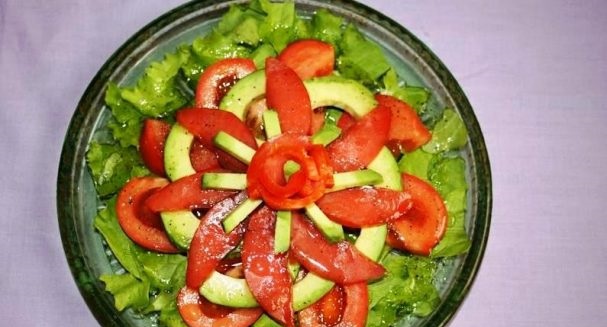 Red fish salad