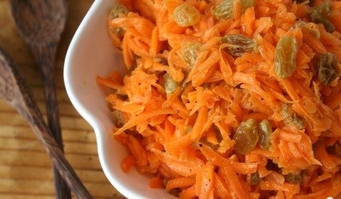 Carrots with raisins
