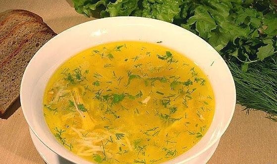 Potato noodle soup