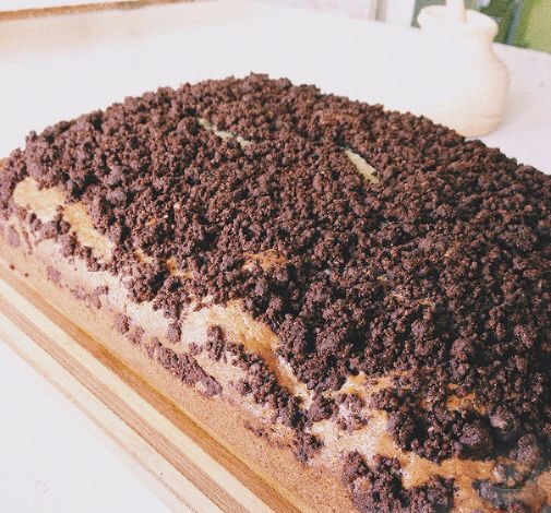 Quick cake with crumb 