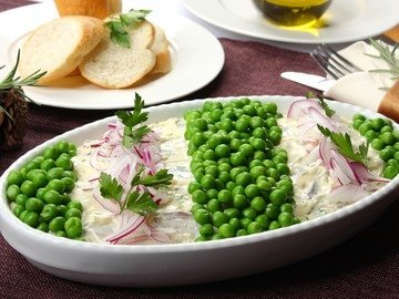 Salad with herring and potatoes