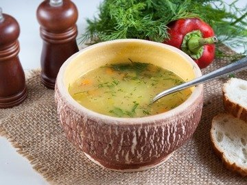 Tasty Lean soup with oatmeal