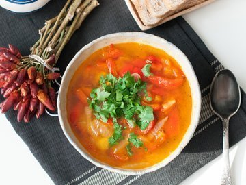 Soup with bell pepper