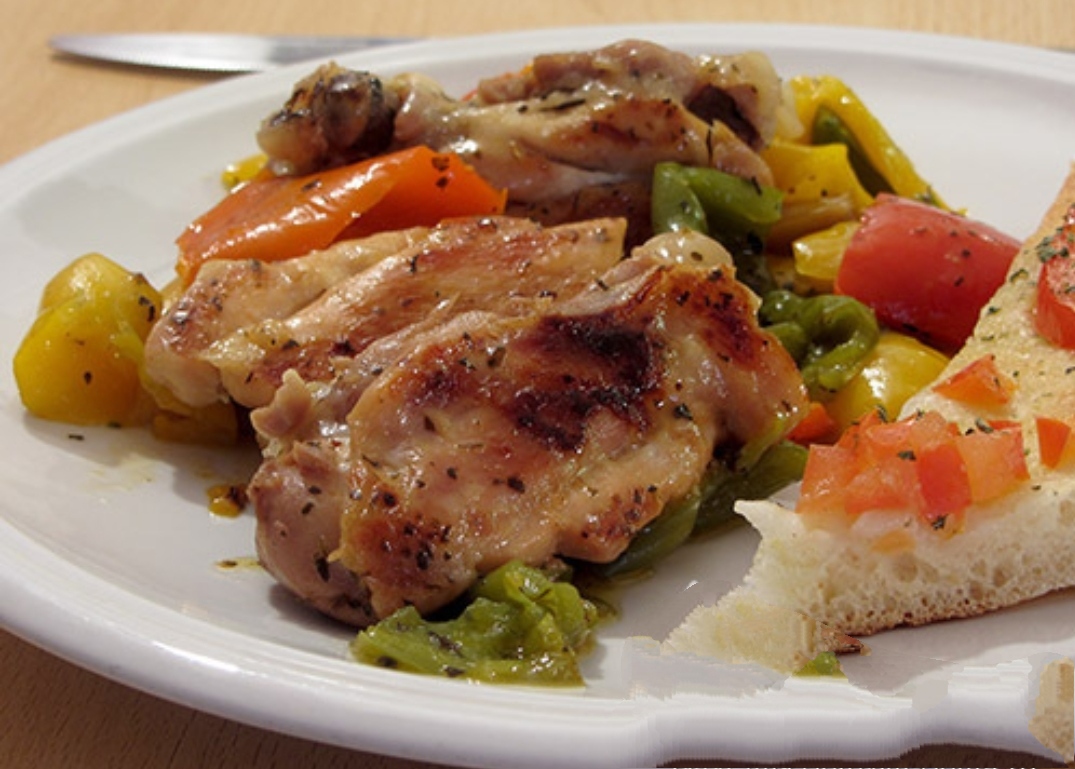 Chicken with romanesque pepper