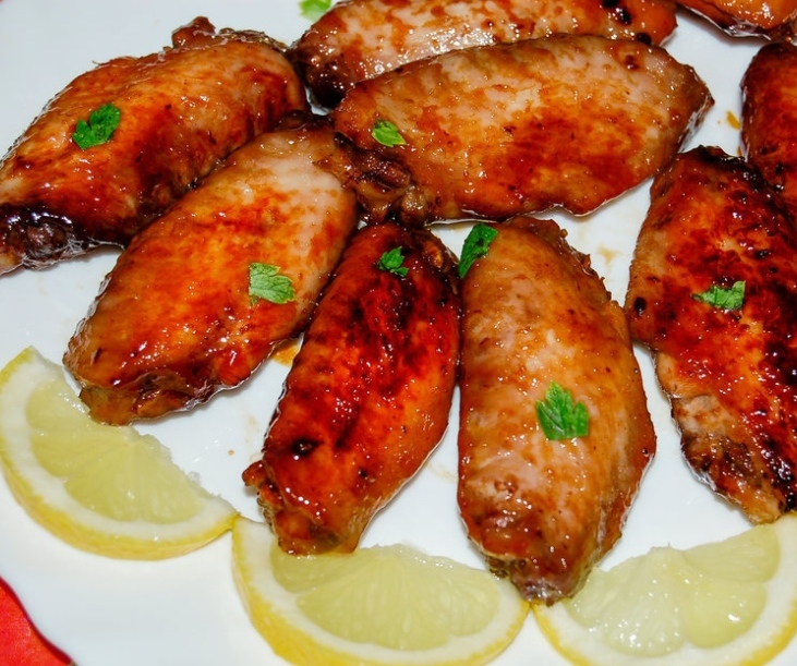 Wings with honey and soy sauce