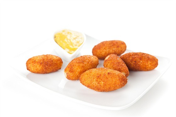 Rice and ham croquettes with parmesan