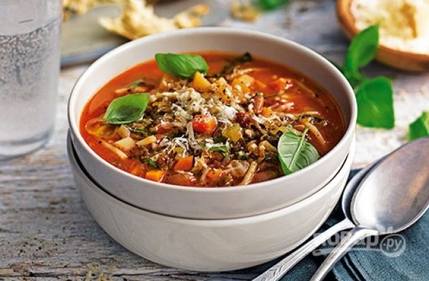 Minestrone. Italian soup