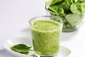 Fruit smoothie with spinach