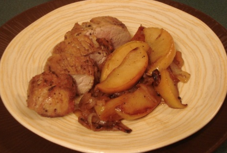 Pork with apples