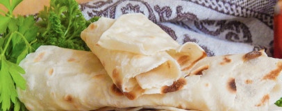 Thin pita bread without yeast