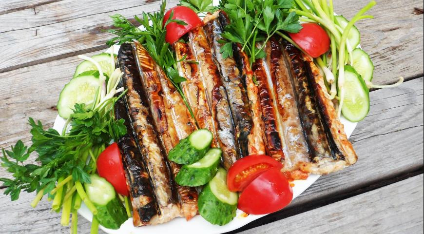 Grilled spicy mackerel