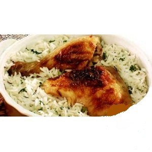 Chicken with sour cream and rice