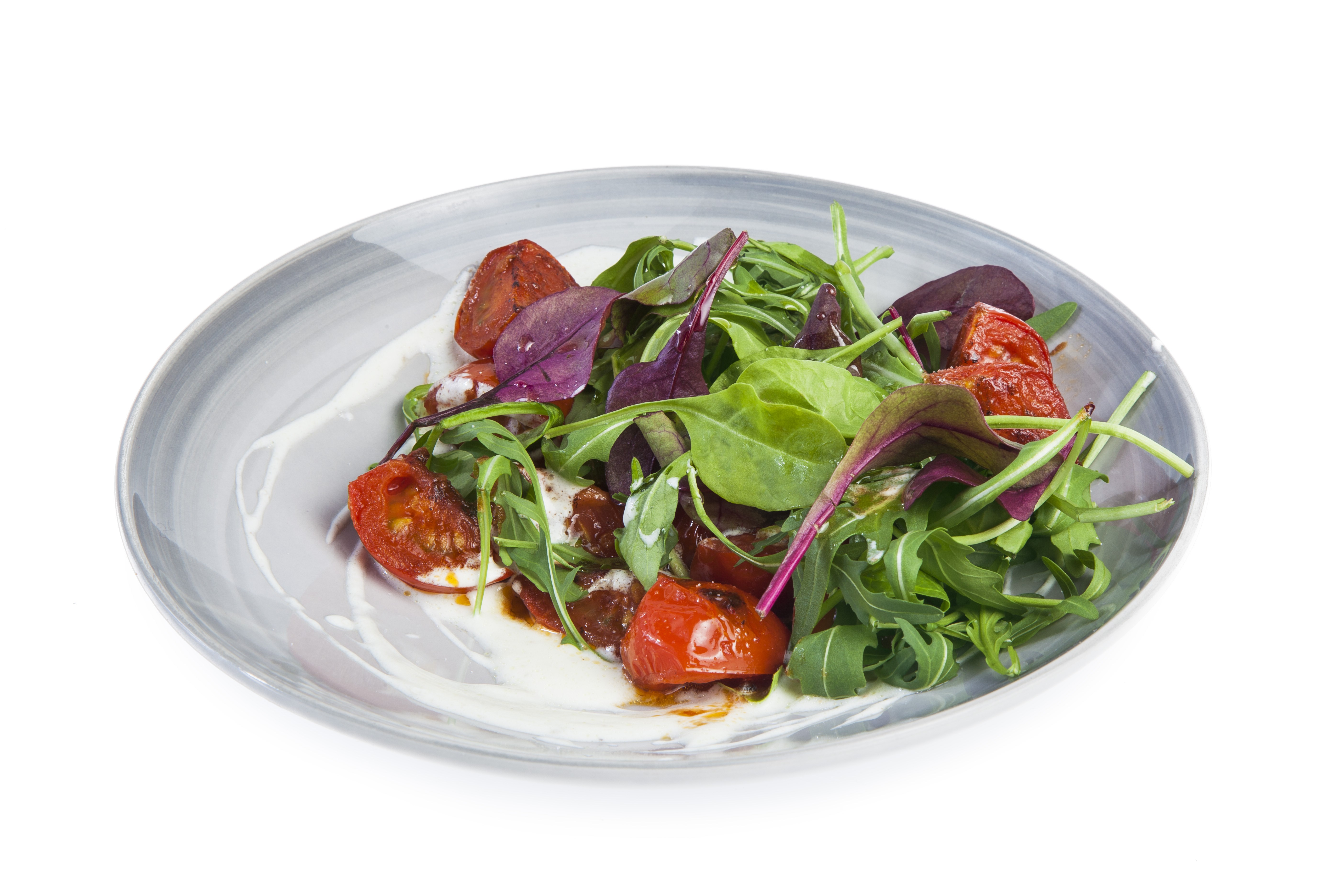 Salad with roasted tomatoes