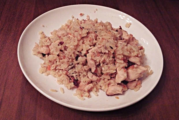 Rice with turkey, ginger and cardamom