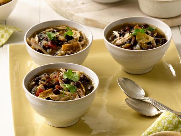 Tortilla soup in a slow cooker
