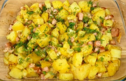 a simple dish for dinner in the oven