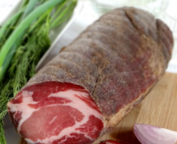 Raw pork neck at home