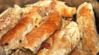 Pork rolls with stuffing