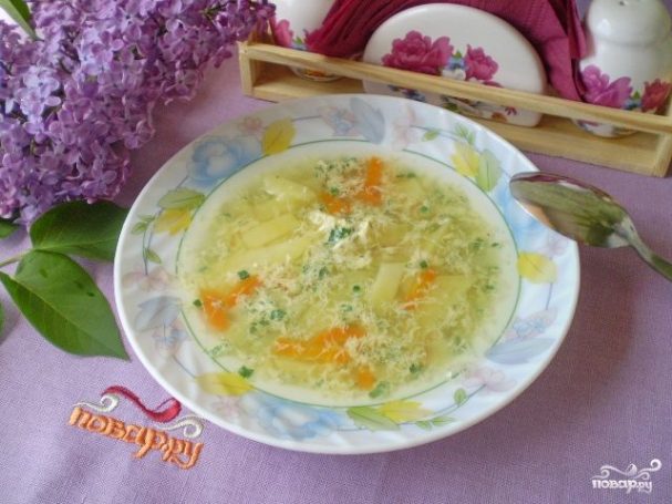 The simplest soup without meat