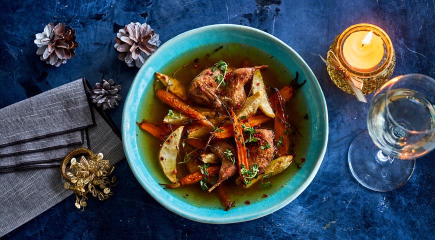 French quail soup Petite bain-marie