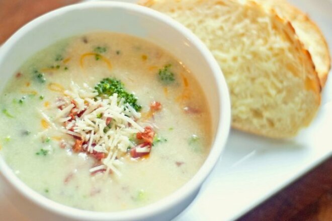 Light creamy vegetable soup