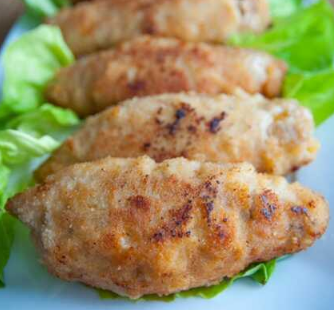 Stuffed pork cutlets