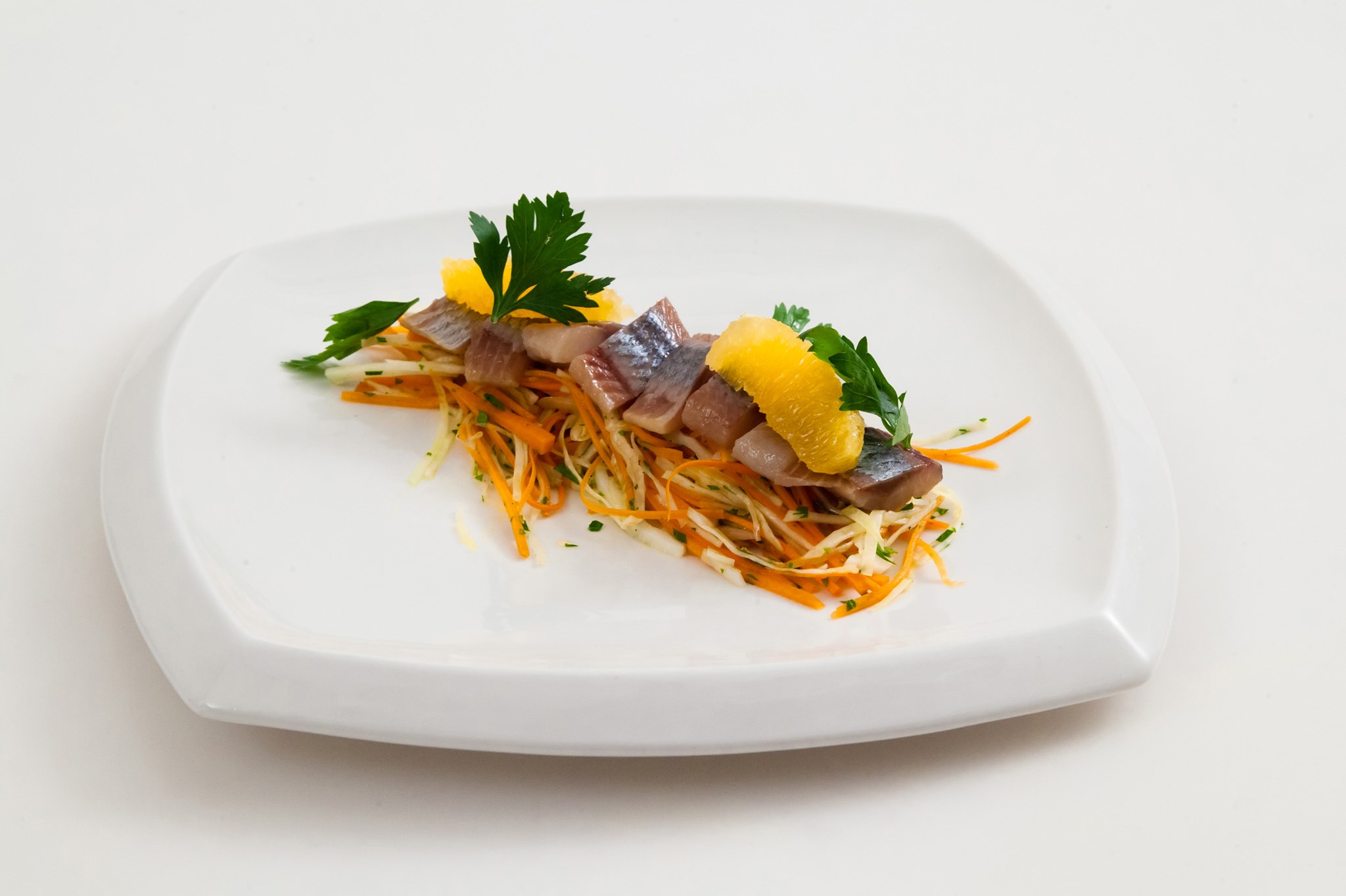 Herring and orange salad