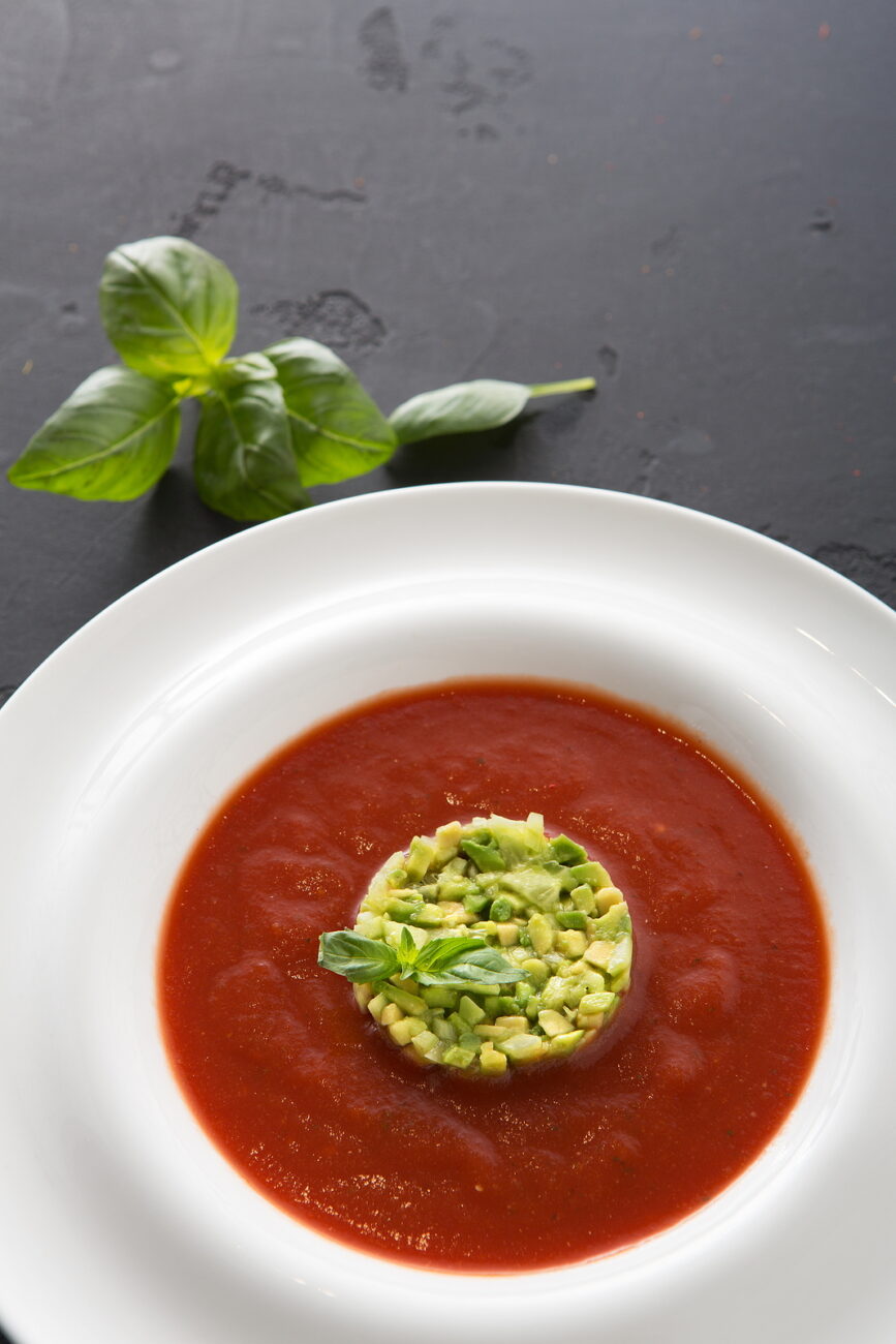 Cold tomato soup