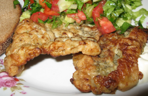 Meat chops in batter