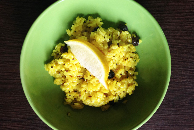 Nimbu Chawal (lemon rice)