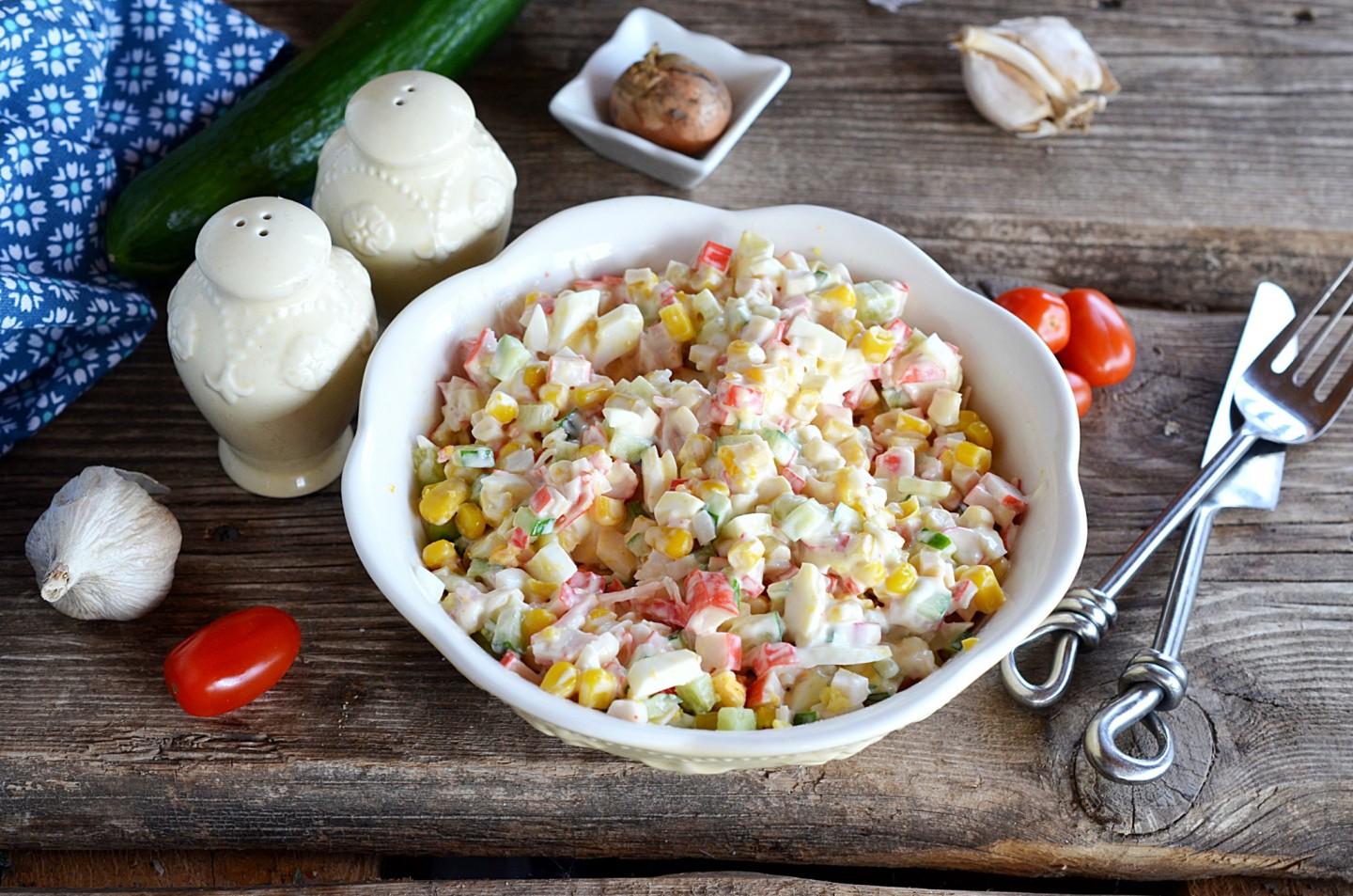 CRAB SALAD WITH CORN CLASSIC WITHOUT RICE
