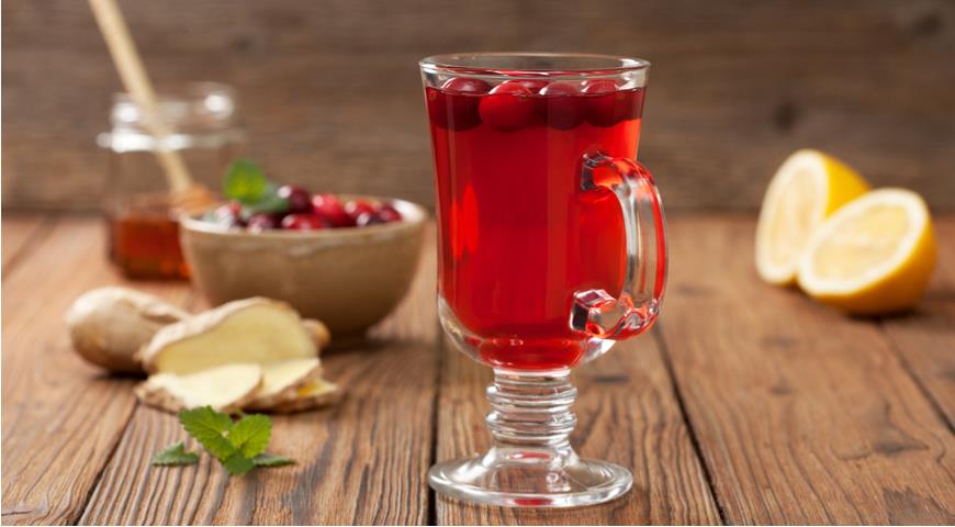 Spicy cranberry juice for colds