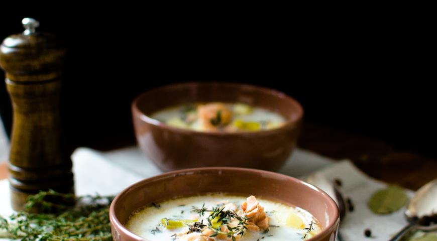 Finnish Lohikeitto soup