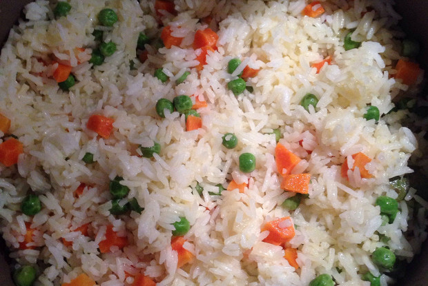 Children's rice with vegetables