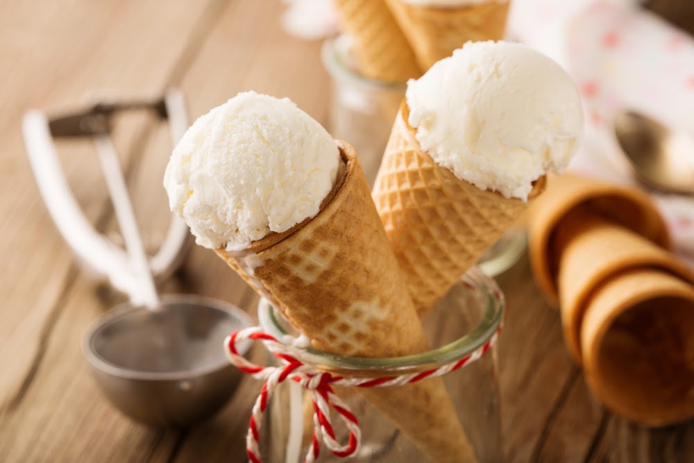 Ice cream without cream: a recipe without sugar