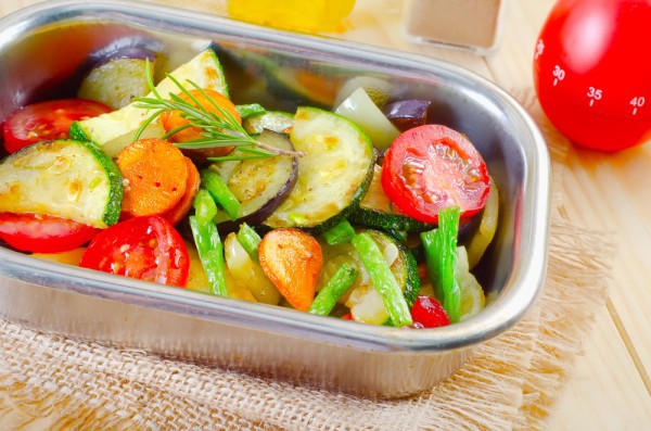 Ratatouille with grilled vegetables