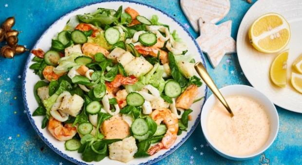 Seafood Salad with Fish and Seafood