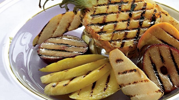 Grilled Fruits with Cinnamon Honey Suzma