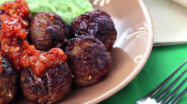 Meatballs with Puree