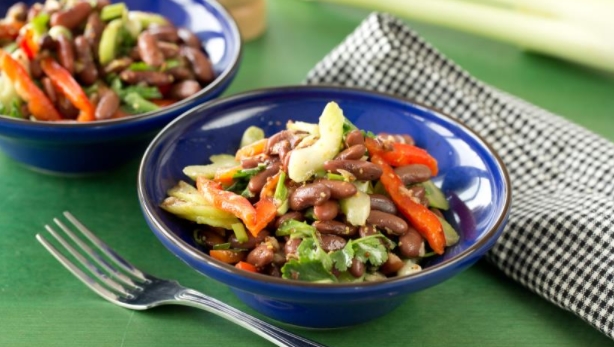 Bean Salad with Pepper and Celery