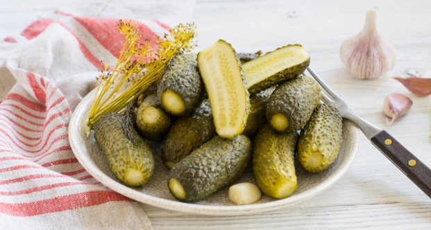 Cold Pickled Cucumbers