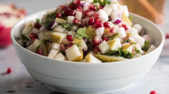 Pear Salad with Pomegranate