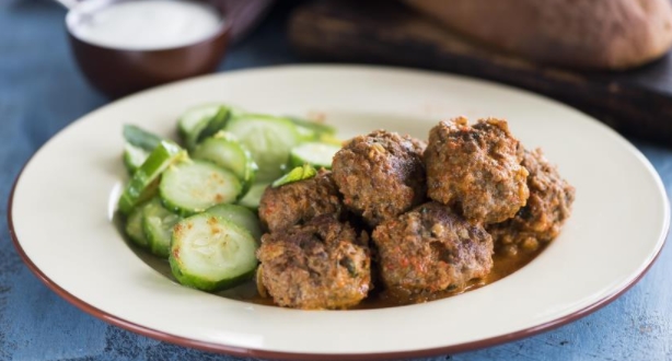 Meatballs with Cucumber Salad