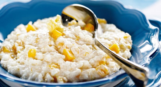 Milk Rice Porridge with Pumpkin