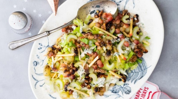 Jamie Oliver's Waldorf Baked Grape Salad