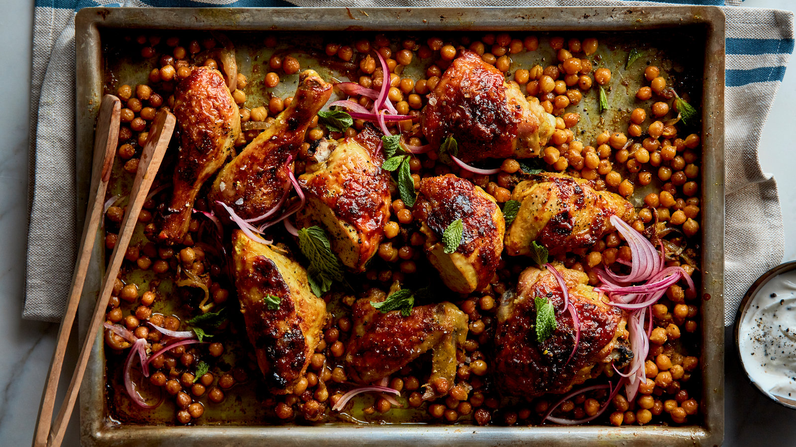 Sheet-Pan Chicken With Chickpeas, Cumin and Turmeric