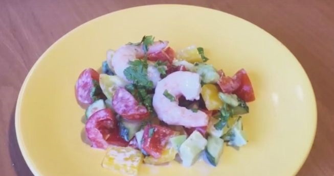 Healthy Shrimp and Avocado Salad